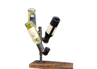 Industrial Pipe 4 Bottle Wine Rack Uchwyt na wino do kuchni / baru domowego