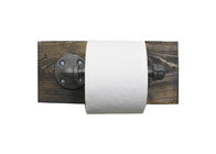 Kołnierz podłogowy z czarnego żelaza Uchwyt na papier toaletowy do rur przemysłowych 3/4 cala ISO9001